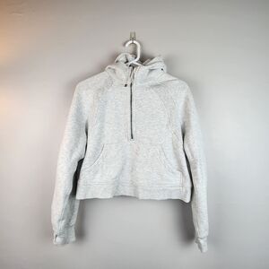 Lululemon Scuba Oversized 1/2 Zip Hoodie Heather Gray M/L